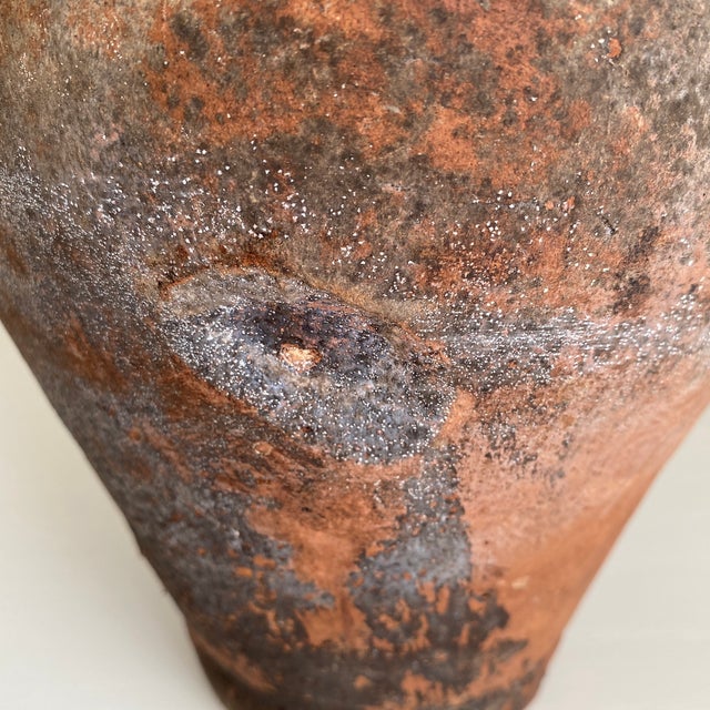 Ceramic Antique Rustic Terra-Cotta Turkish Vessel Pot For Sale - Image 7 of 12