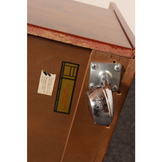 Norwegian Rosewood Magazine Rack / Record Lp Caddy by Rolf Hesland for Bruksbo For Sale - Image 11 of 18