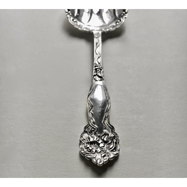 American Silver Sp Co. Silver Berry Spoon Circa 1900 For Sale - Image 12 of 17