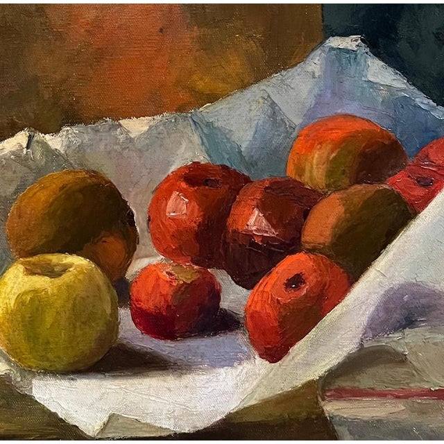 Edith Lutz, Apples and Lemons, Oil on Canvas, 1916 For Sale - Image 12 of 18