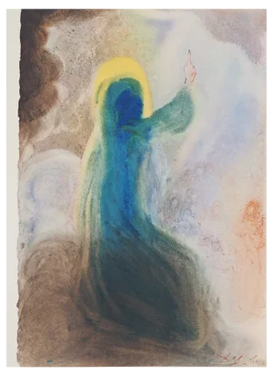 Salvador Dali, Biblia Sacra, Happy, 1967, Lithograph