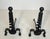 Raymond Subes Pair of modernist cast iron andirons. Raymond Subes. For Sale - Image 4 of 12