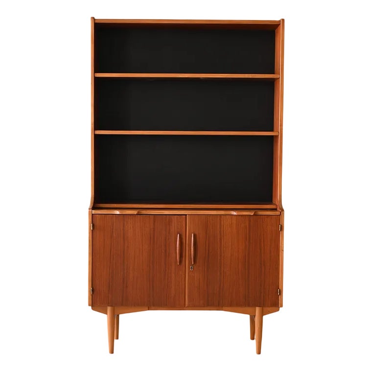 Vintage Bookcase with Table Shelf, 1960s | Chairish