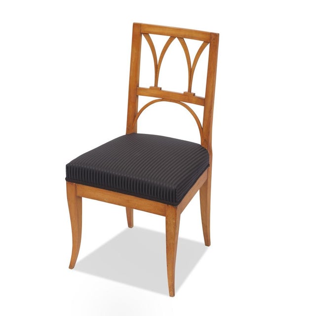 Brown Biedermeier Cherry Wood Chair, 1820s For Sale - Image 8 of 8