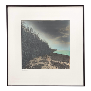 Vintage Art Photo Waterscape Coastline Signed 1980s