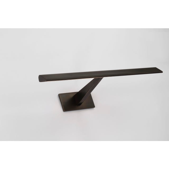 Petrel 18" Picture Light in Bronze Designer: Ian K. Fowler Height: 2.5" Extension: 8.25" Backplate: 2.5" x 5" Rectangle...