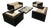 Geometric Sofa Set, 1970, Set of 5 For Sale