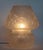 Mid-Century Modern Frosted Murano Glass Mushroom Table Lamp, 1960s For Sale - Image 3 of 9