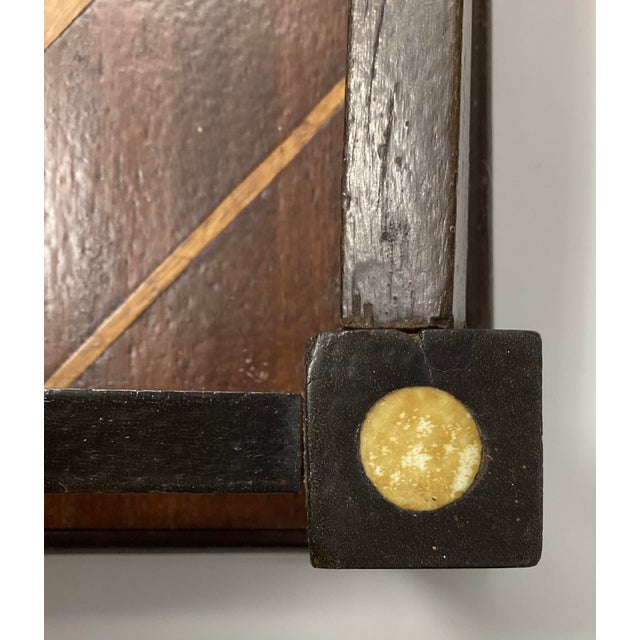 Mid 20th Century American Folk Art Inlaid Wood Tray For Sale - Image 9 of 11