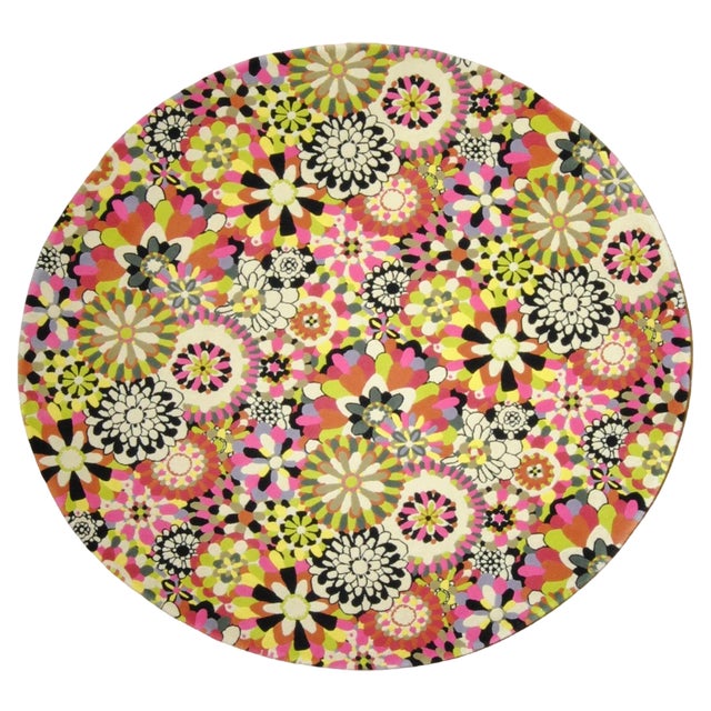 20th Century Casa Circle Multicolor Floral Rug from Missoni, 1983 For Sale