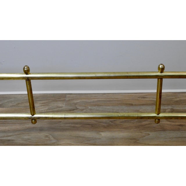 Mid-20th Century Solid Brass Fireplace Surround For Sale - Image 4 of 12