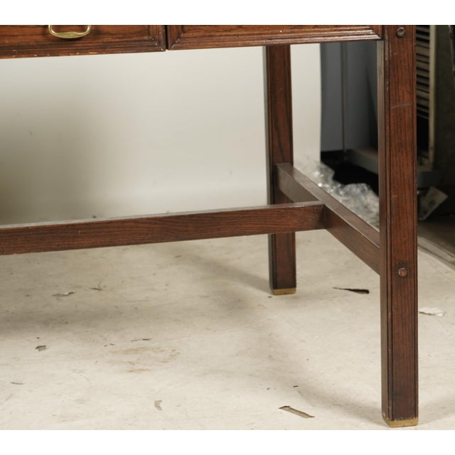 Campaign 1960s Vintage Two Tone Campaign Desk For Sale - Image 3 of 8