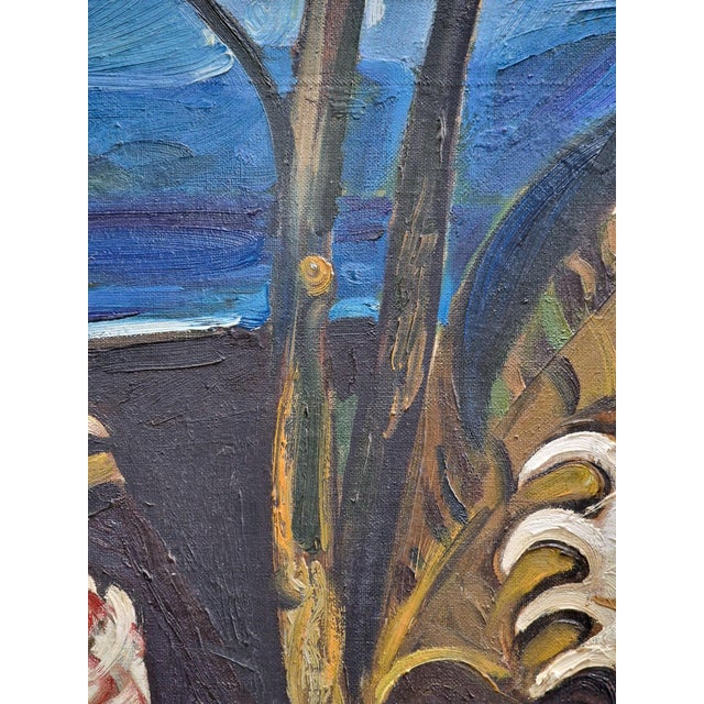 Brown Nino La Barbera, Shells, 1969, Oil on Canvas, Framed For Sale - Image 8 of 12