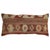 Larger bolster size pillow made from a vintage Turkish Kilim flat-weave. Measures: 16” x 34”.