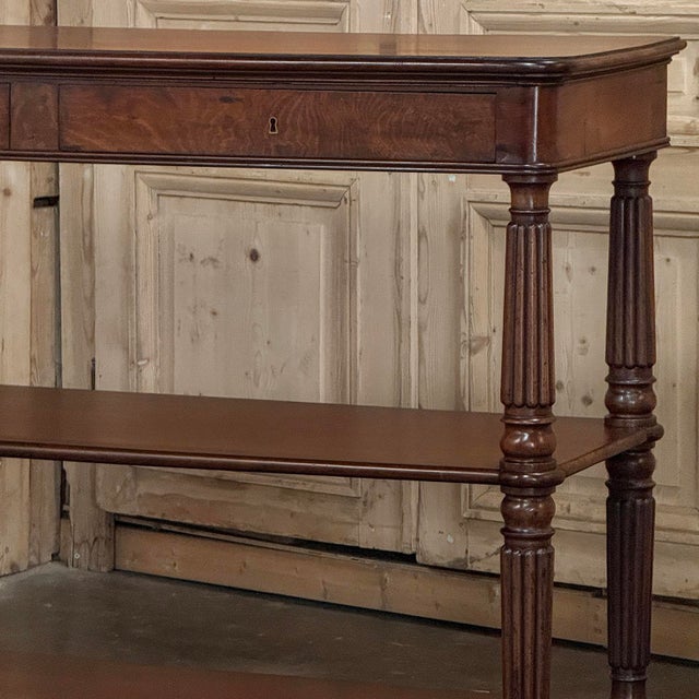 19th Century English Regency Mahogany Etagere Server ~ Console For Sale - Image 11 of 18