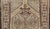 Mid 20th Century Geometric Tribal Vintage Turkish Oushak Rug in Brown Cream Light Blue and Tan For Sale - Image 9 of 13