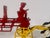 Rare & Original Vintage Cast Iron Horse Drawn Fireman Ladder Wagon Toy for your consideration. The toy measures approx. 11...
