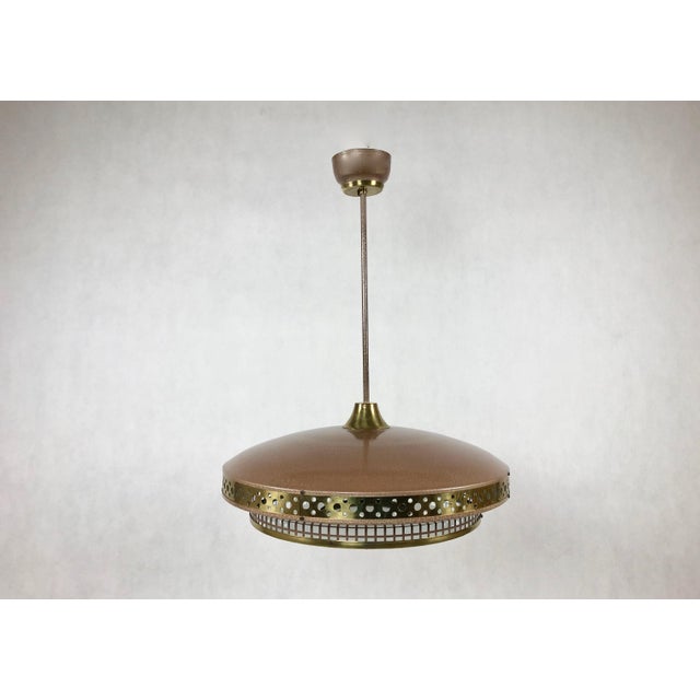 1950s Space Age Ufo Pendant Lamp by Ludib Bratislava, 1950s For Sale - Image 5 of 15