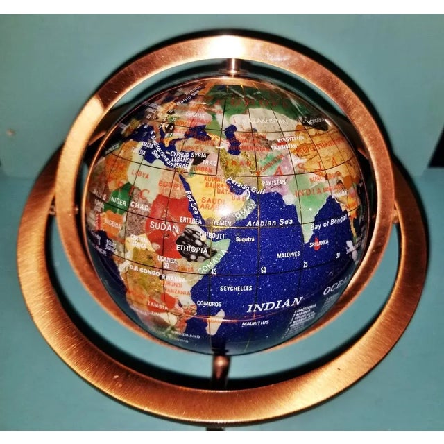 1980s Stone World Globe For Sale - Image 4 of 8