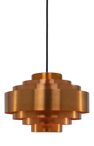 Copper Ultra Pendant by Jo Hammerborg for Fog & Mørup, 1960s