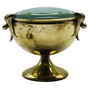 Italian Brass Chalice Shaped Table Lamp from Fountain Art, 1950s