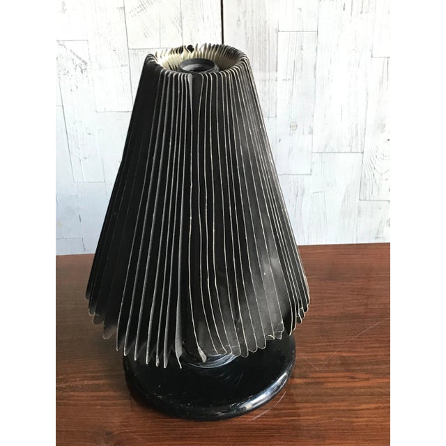 Black Mid-Century Modern Table Lamp, 1950s For Sale - Image 8 of 8