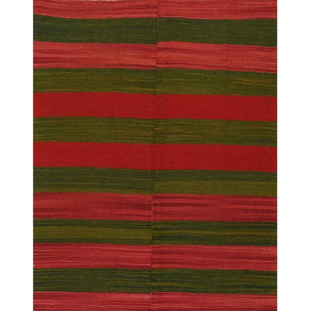 Handwoven Scandinavian Style Persian Kilim Area Rug 3’5″ X 4’3″ For Sale - Image 12 of 12