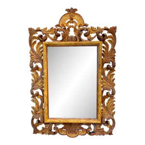 Italian Hand-Carved Rococo Style Mirror