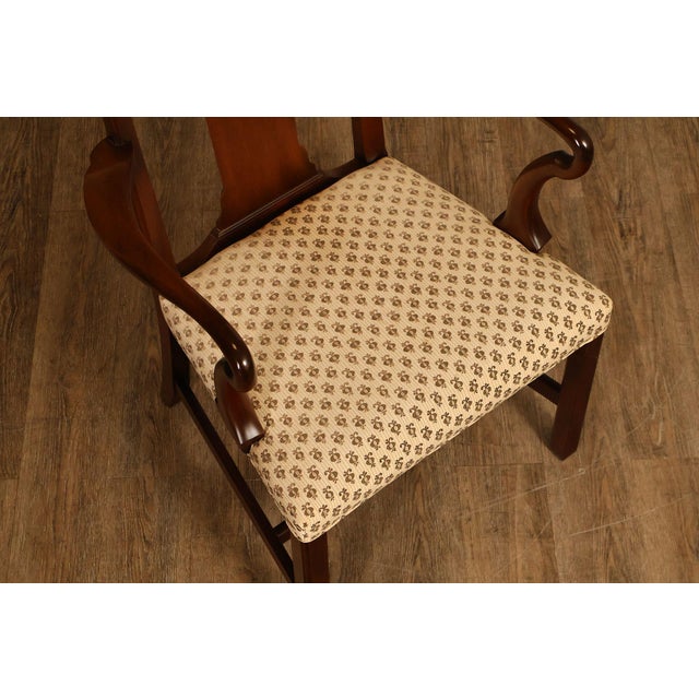Brown Kittinger Colonial Williamsburg Adaptation Set Of Eight Mahogany Dining Chairs For Sale - Image 8 of 18