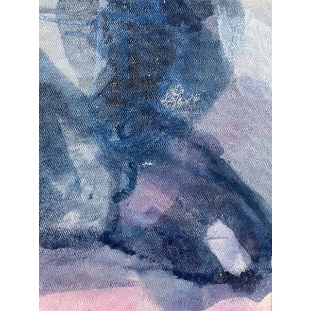 "Blame It on the Twilight" Dimensional Abstract in Plum and Orchid For Sale In Austin - Image 6 of 12