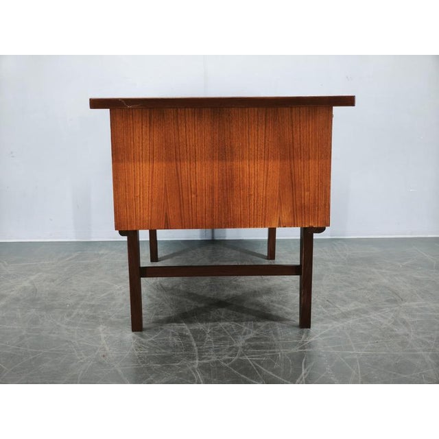 Danish Modern Teak Executive Desk by J. Svenstrup for A.P. Møbler, 1960s For Sale - Image 12 of 18