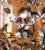 Metal Early 20th Century French Three-Light Tole Chandelier With Porcelain Flowers For Sale - Image 7 of 11