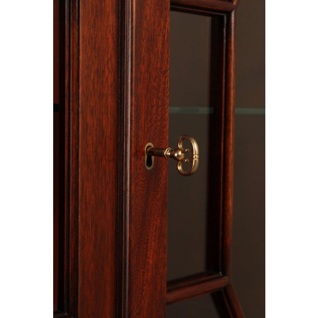 Henkel Harris Georgian Style Inlaid Mahogany Breakfront Bookcase For Sale In Philadelphia - Image 6 of 12