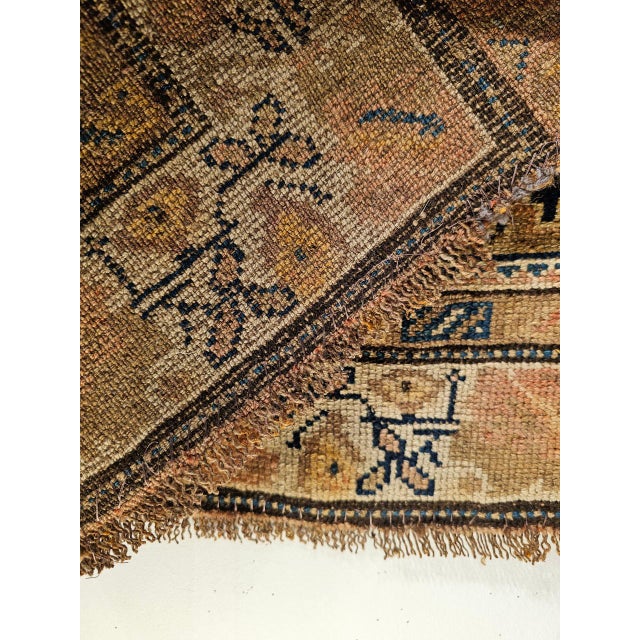 Antique Persian Malayer Area Rug, Hand-Knotted Wool, Geometric Pattern, 4x7, Navy & Ivory For Sale - Image 16 of 16