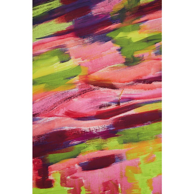 Large Abstract Acrylic Painting by Simon For Sale - Image 10 of 12