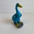 Chinoiserie Chinese Turquoise Duck Statue Antique Figural Porcelain Blue Glaze Goose Bird Figurine For Sale - Image 3 of 11