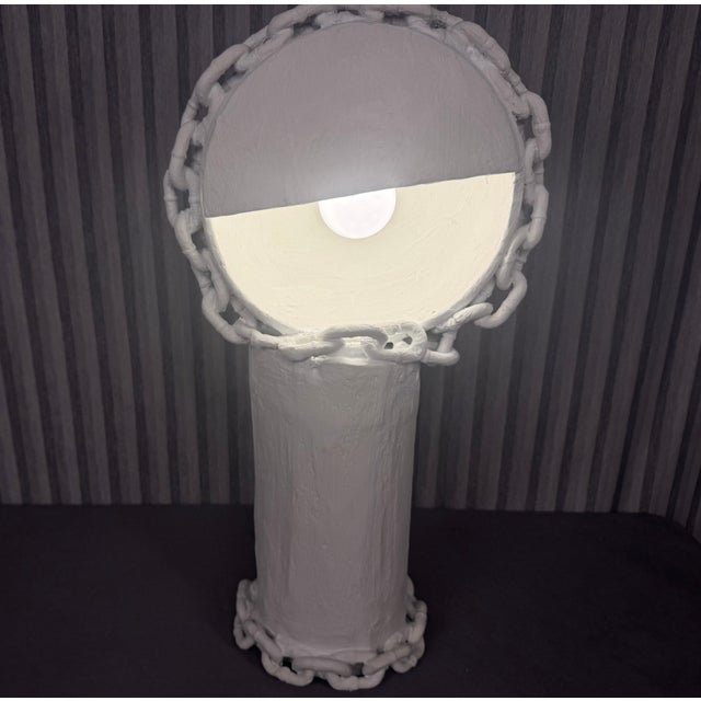 Mid-Century Modern Contemporary Organic "Eye Log" Lamp With Chains #1 For Sale - Image 3 of 11