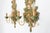 2 Florentine wall lamps Oak leaves and acorns Hand-carved Set of 2 Made in Italy, 1960s Height 62 cm Width 32 cm Depth...