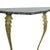 Black French Marble Console Table with Ornate Brass Legs, 1950s For Sale - Image 8 of 17
