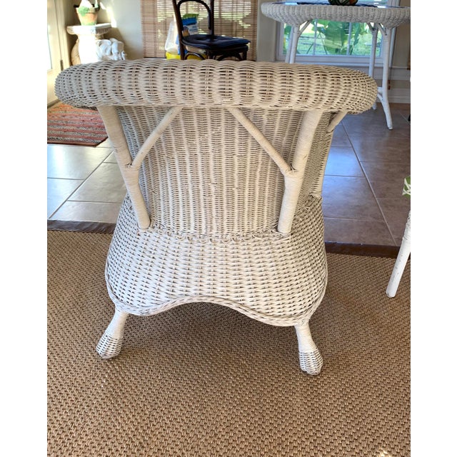 Antique Wicker Barrel Chair Chairish