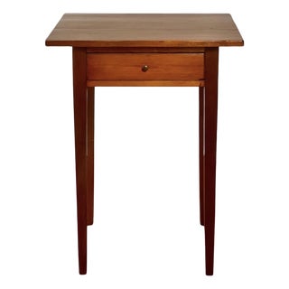 New England Federal Period Hepplewhite Style Cherry Stand With Drawer For Sale