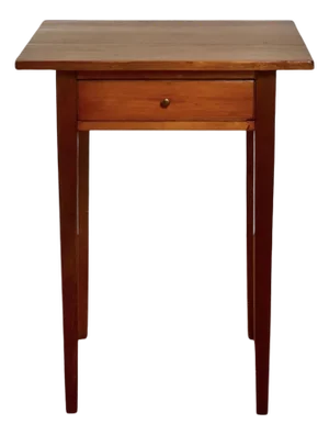 New England Federal Period Hepplewhite Style Cherry Stand With Drawer