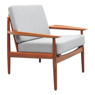 Teak Lounge Chair in Grau Von Glostrup, 1958 For Sale