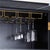 Art Deco Crate & Barrel Fayette Blacck Nero Marquina Fluted Bar Cabinet For Sale - Image 3 of 11