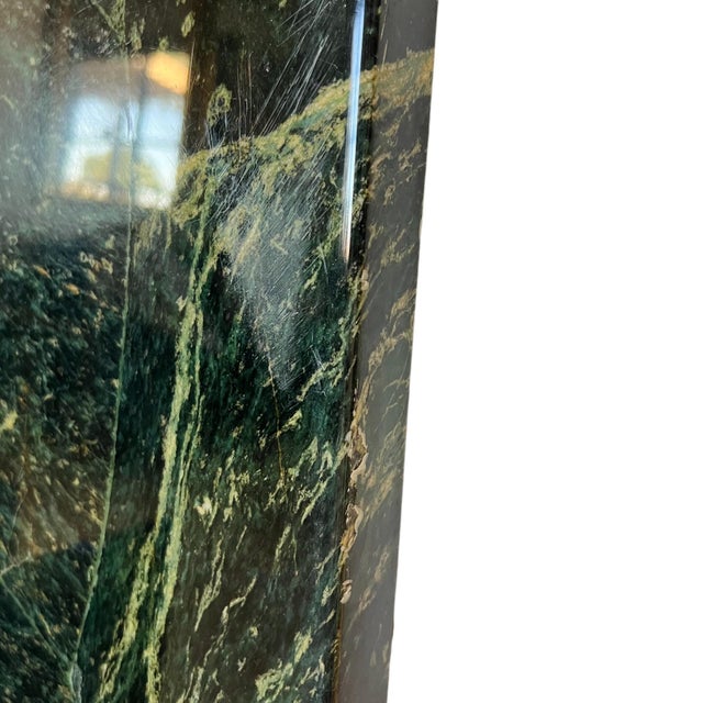 Modernist Green Faux Marble Fiberglass Coffee Table, 1980s For Sale - Image 10 of 12