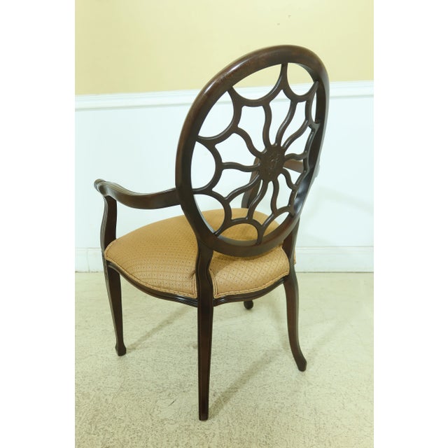 Pair Adam Style Web Back Armchairs For Sale In Philadelphia - Image 6 of 11