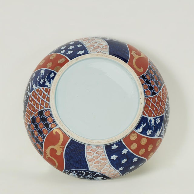 Large Antique Japanese Export Imari Porcelain Lidded Bowl For Sale - Image 11 of 12