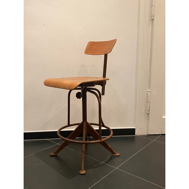 Vintage French Desk Chair by Jean Prouvé, 1940 For Sale - Image 12 of 18