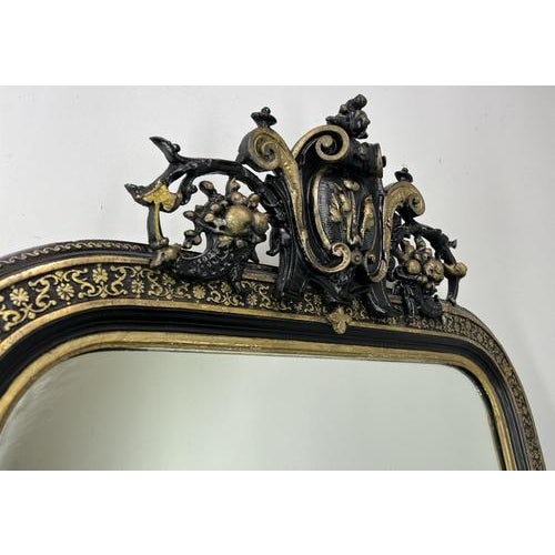 Vintage French Style Carved Wall Mirror with Ornate Frame For Sale - Image 12 of 17
