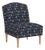 Ashburn Chair in Seus Jacobean Indigo Floral For Sale